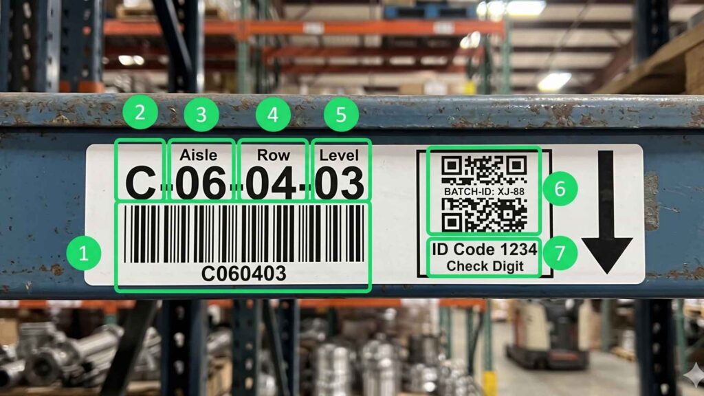 Warehouse Rack Labeling Solution